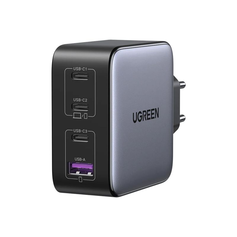 Incarcator Priza Fast Charging GaN 3 x Type-C, USB 100W - Ugreen CD226 (40747) - Black