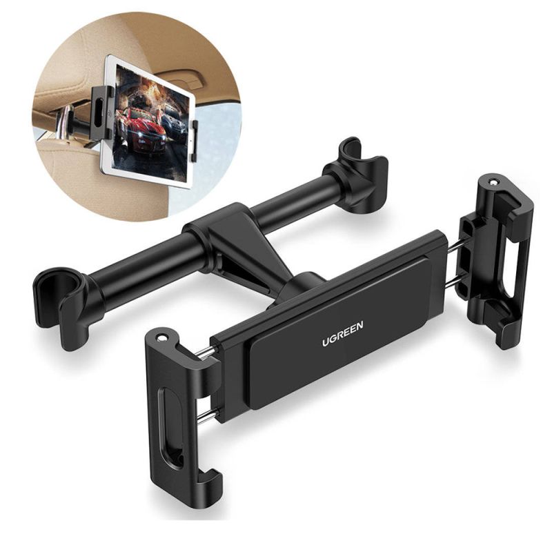 Suport cu Prindere de Tetiera pentru Telefon, Tableta 4.7" - 12.9", Rotire 360°, Extensibil - Ugreen LP160 (60108) - Black