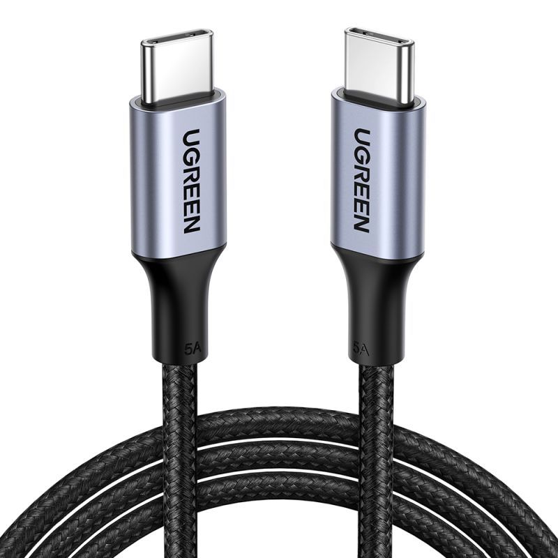 Cablu de Date, 2x USB-C, PD100W, 5A, 480Mbps, 2m - Ugreen US316 (70429) - Black