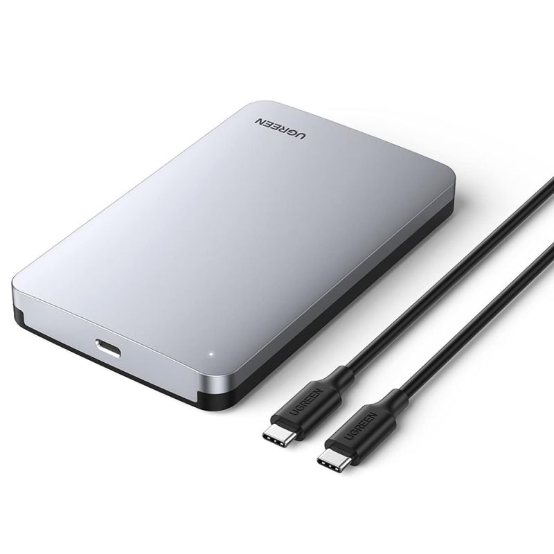 Carcasa HDD/SSD, SATA, 6Gbps + Cablu Type-C - Ugreen CM300 (70499) - Grey