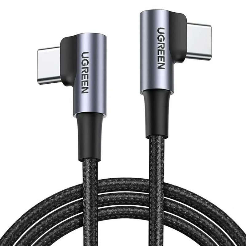 Cablu de Date USB-C la USB-C, 3A, 60W, 1m - Ugreen US323 (70529) - Space Gray