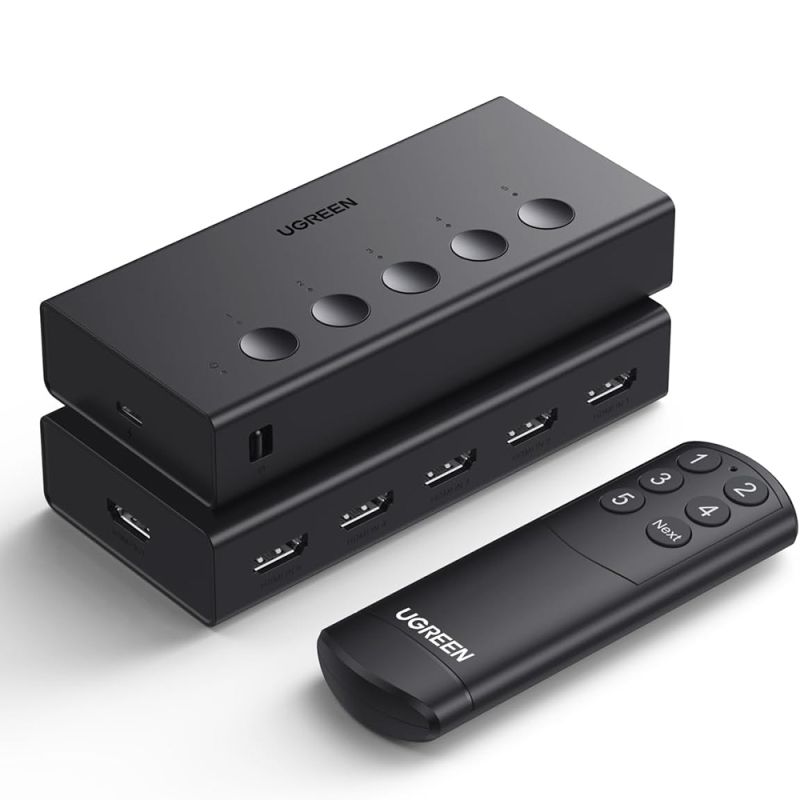 Switch, 5in, 1out, 4K@60Hz - Ugreen CM568 (90512) - Black