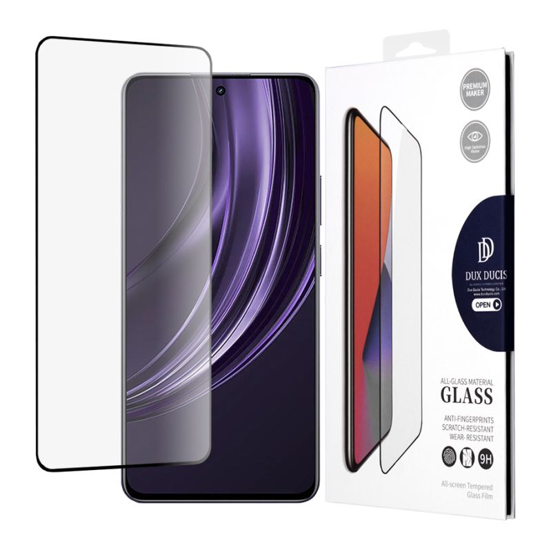 Folie pentru Realme 13+ - Dux Ducis Tempered Glass - Black