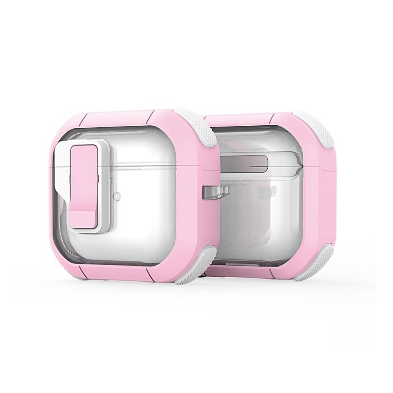 Husa pentru Apple AirPods 4 / AirPods 5 - Dux Ducis PECN Series - Pink / White
