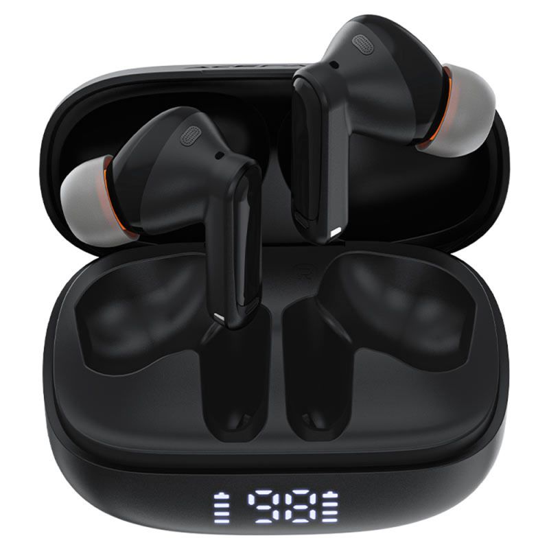 Casti Wireless, Type-C, Bluetooth 5.4, IPX4, Call Noice Reduction - Acefast (W1) - Black