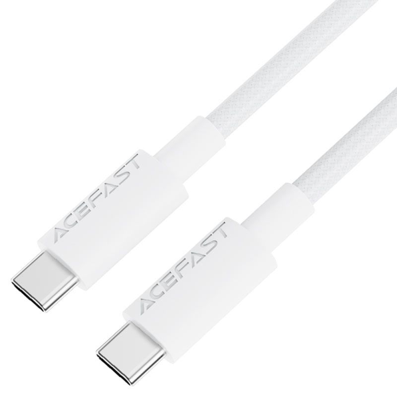 Cablu de Incarcare Type-C la Type-C, 60W, 3A, Fast Charging, 1.2m - Acefast (C18-03) - White
