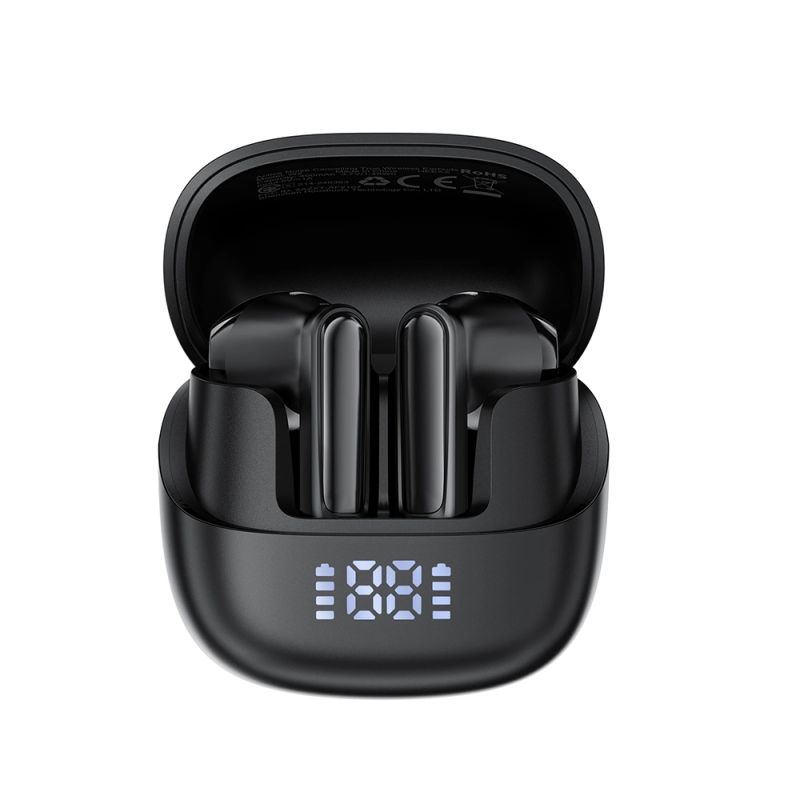 Casti Wireless, Type-C, Bluetooth 5.4, IPX4, ENC - Acefast (W2) - Black