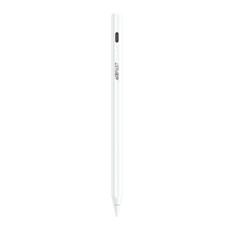 Creion Capacitive, Universal, 130mAh, USB-C, LED - Acefast (V1) - White