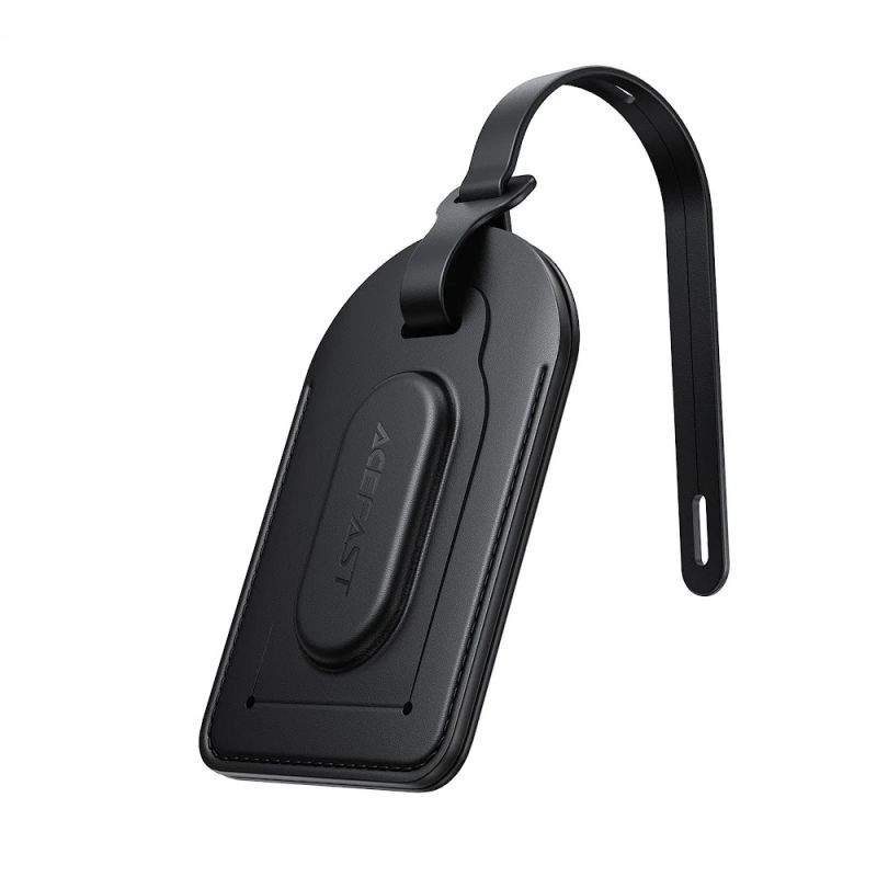Tracker Bagaje, Blutooth 5.4, FindMy, Piele Eco - Fixed (FIXTAG-RE-BK) - Black