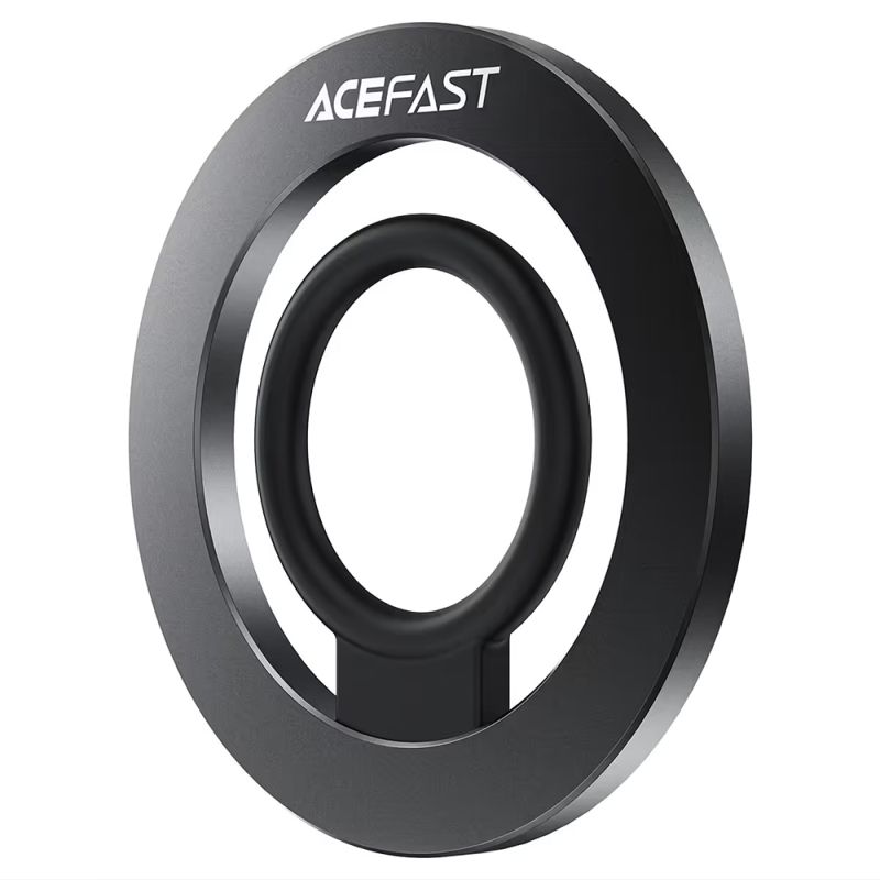 Inel Magnetic pentru Telefon, Ultra-Subtire, Magnet N52 - Acefast (E35) - Black