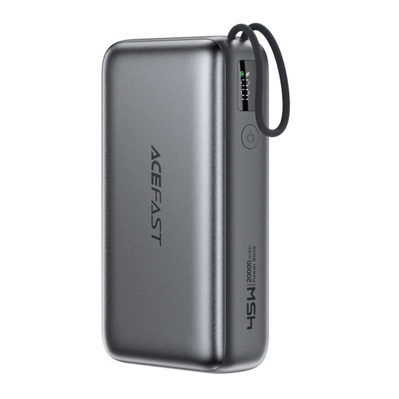 Baterie Externa, USB-C, 20000mAh, 45W, Cablu - Acefast (M34) - Gray