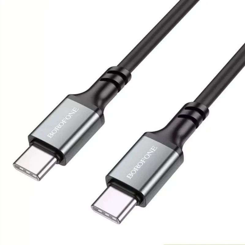 Cablu de Incarcare, USB-C la USB-C, 60W, 1m - Borofone (BX83) - Black
