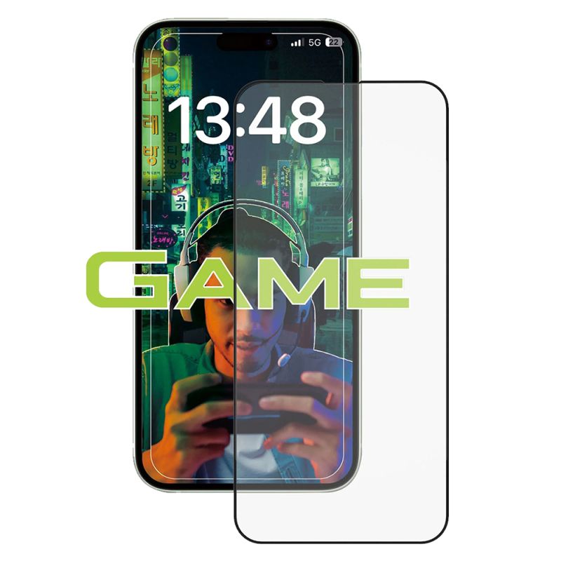 Folie pentru iPhone 16 Pro - ANANK 2.5D 1X Reinforced Anti-fingerprint Screen Protector - Black