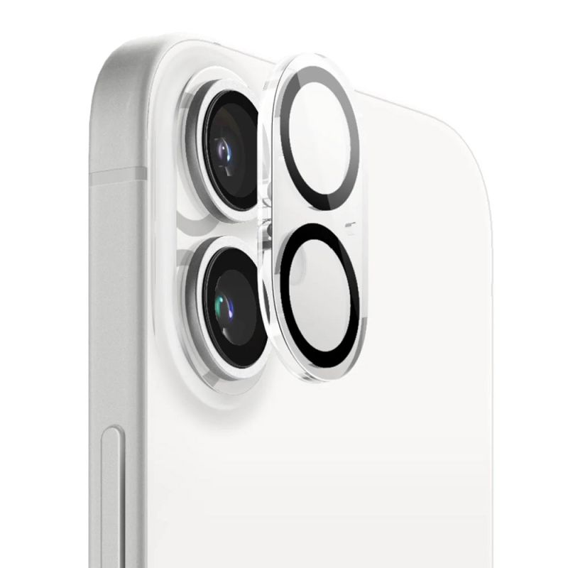 Folie pentru iPhone 16 / iPhone 16 Plus - ANANK Camera Guard - Clear/Black