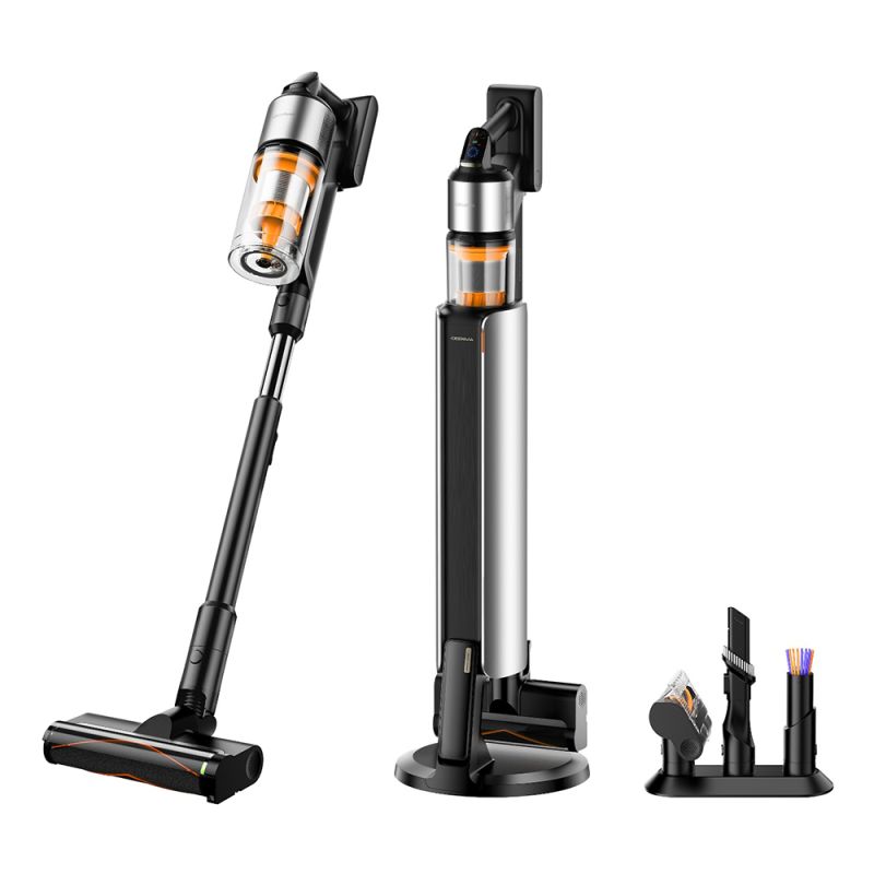 Aspirator fara Fir, 27kPa, Statie, Lumina Verde, Autonomie 70 min - Deerma VCES141 (Z50 Combo) - Black