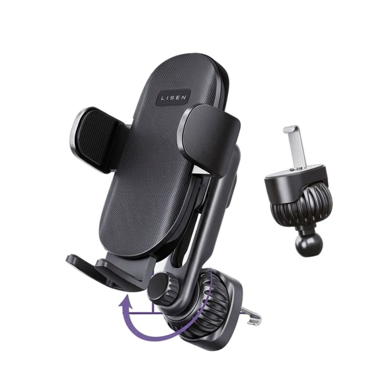 Suport de Telefon pentru Masina, Ajustabil, Universal - Lisen (YL0222060011) - Black