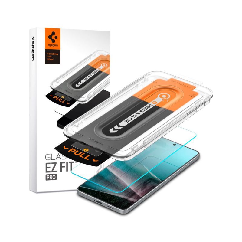 Folie pentru Samsung Galaxy S25 Edge - Spigen Glas.tR EZ FIT Pro (AGL09411) - Clear