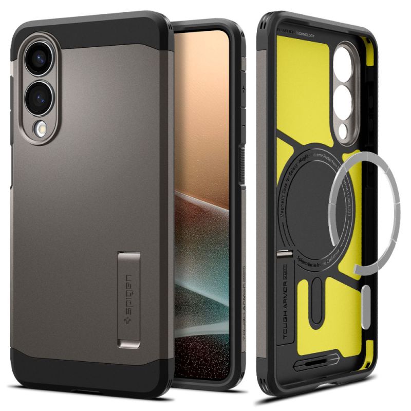 Husa pentru Samsung Galaxy S25 Edge - Spigen Tough Armor MagSafe (ACS09423) - Gunmetal
