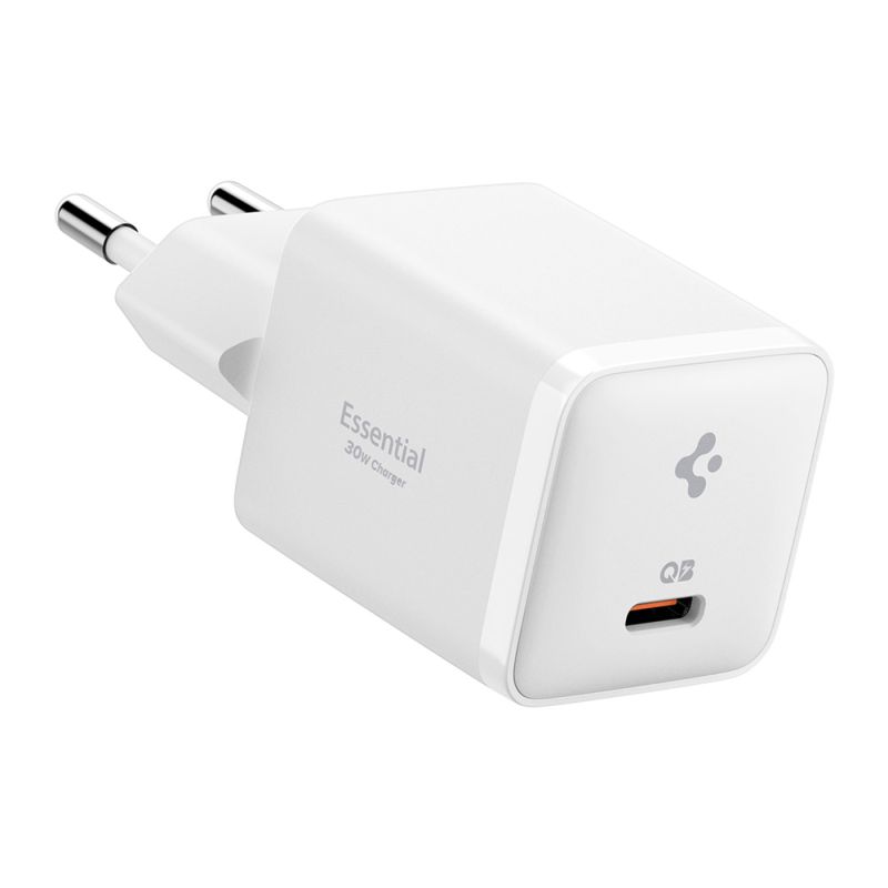 Incarcator pentru Priza, Type-C, 30W, Fast Charging, Quantum Boost - Spigen Essential EE301EU (ACH09492) - White
