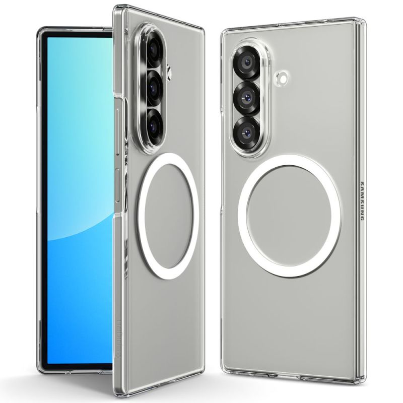 Husa pentru Samsung Galaxy Z Fold7 - Spigen Air Skin MagSafe (ACS09545) - Crystal Clear / White