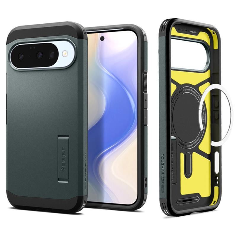 Husa pentru Google Pixel 10 / 10 Pro - Spigen Tough Armor MagSafe (ACS09707) - Abyss Green