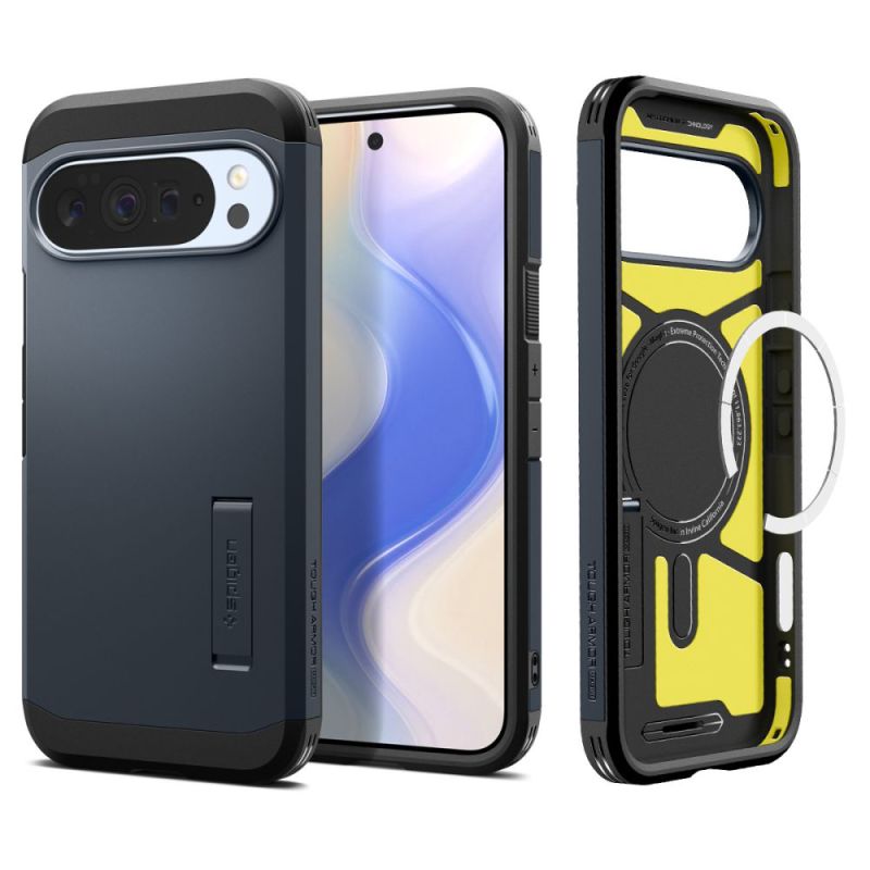Husa pentru Google Pixel 10 Pro XL - Spigen Tough Armor MagSafe (ACS09729) - Metal Slate