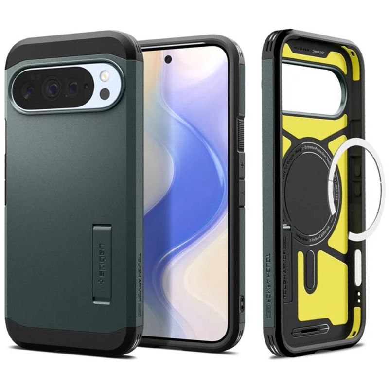 Husa pentru Google Pixel 10 Pro XL - Spigen Tough Armor MagSafe (ACS09730) - Abyss Green