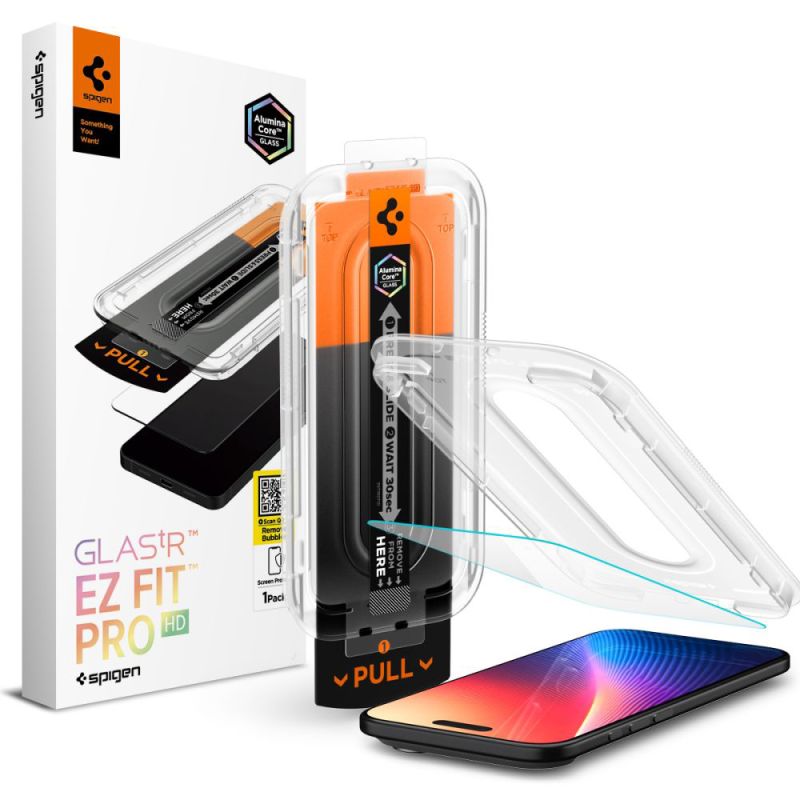 Folie pentru iPhone 17 Air - Spigen Glas.tR EZ FIT Pro HD (AGL09870) - Clear