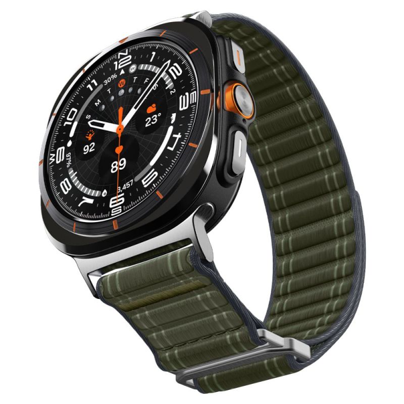 Curea pentru Samsung Galaxy Watch Ultra 47mm / Watch Ultra 2 - Spigen Watchband WBF0 (AMP10147) - Green