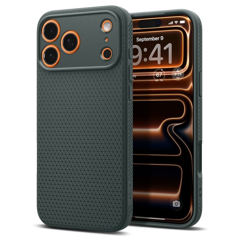 Husa pentru iPhone 17 Pro Max - Spigen Liquid Air (ACS10267) - Abyss Green
