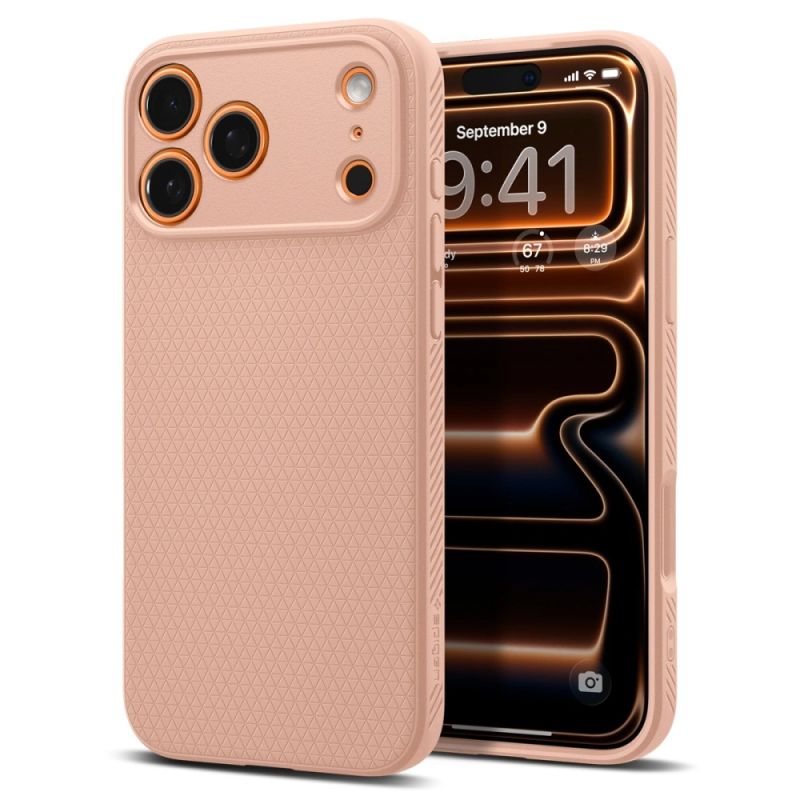 Husa pentru iPhone 17 Pro Max - Spigen Liquid Air (ACS10269) - Rose Titanium