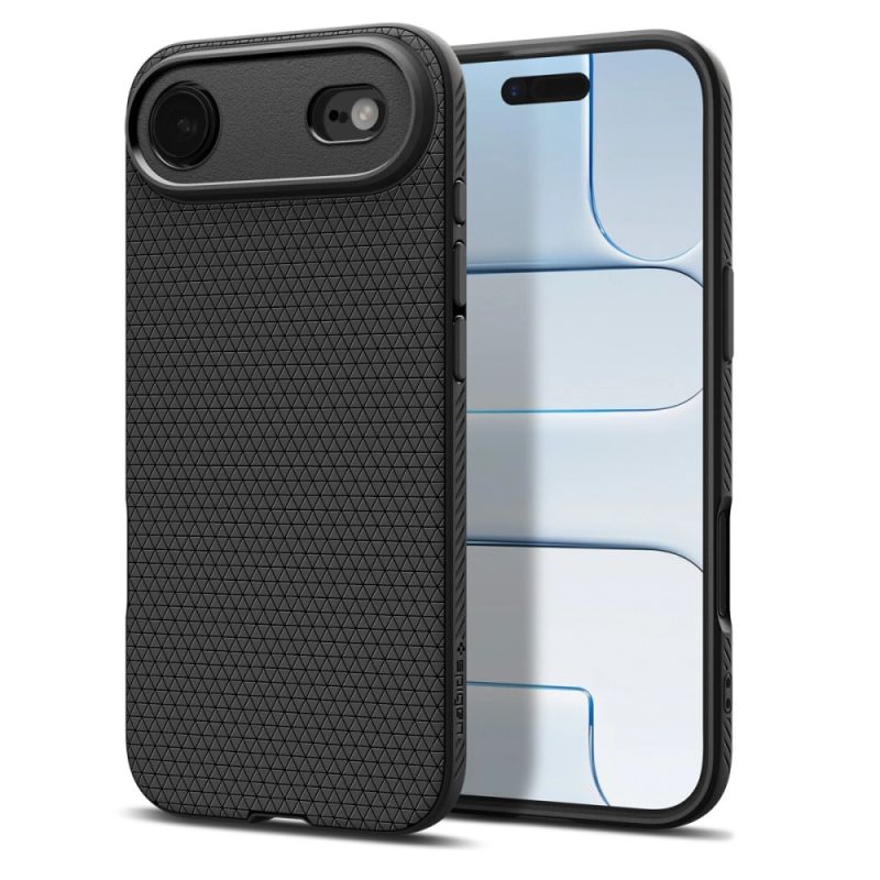 Husa pentru iPhone 17 Air - Spigen Liquid Air (ACS10302) - Matte Black