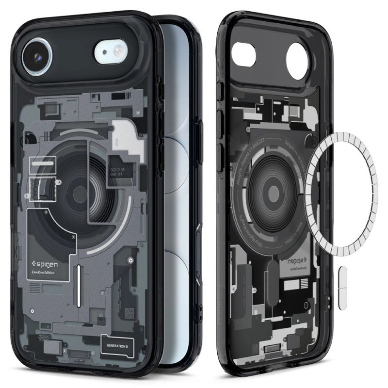 Husa pentru iPhone 17 Air - Spigen Ultra Hybrid Zero One MagSafe (ACS10320) - Black