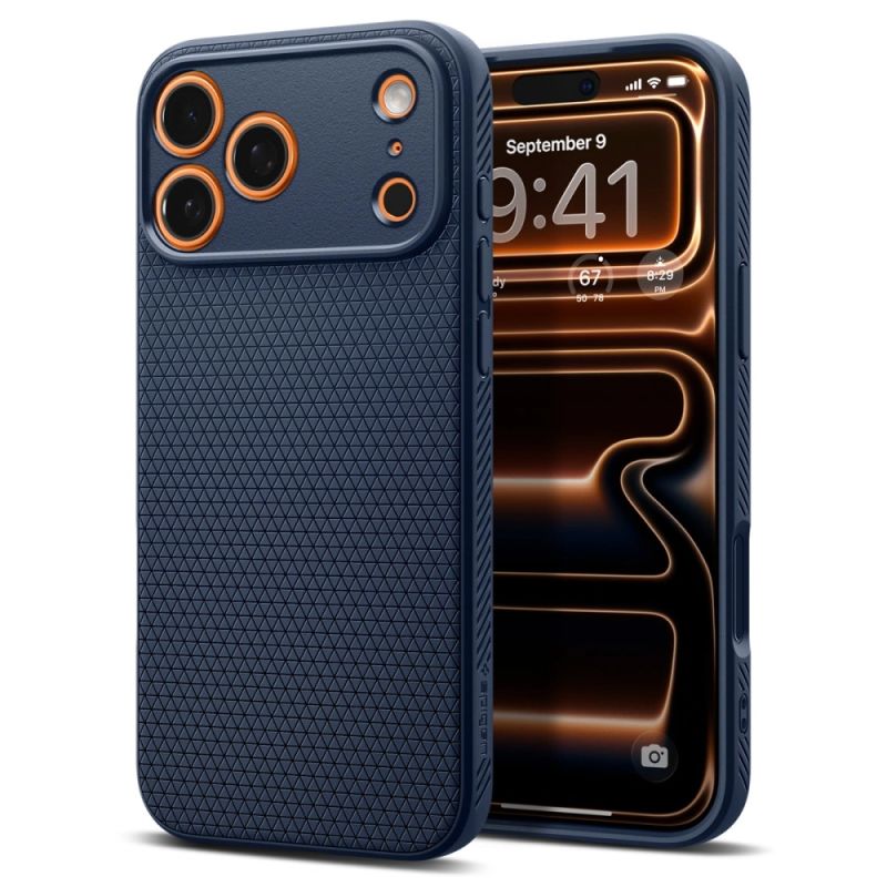Husa pentru iPhone 17 Pro - Spigen Liquid Air (ACS10332) - Navy Blue