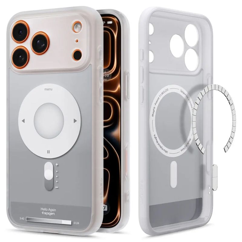 Husa pentru iPhone 17 Pro - Spigen Ultra Hybrid Classic MagSafe (ACS10355) - Silver
