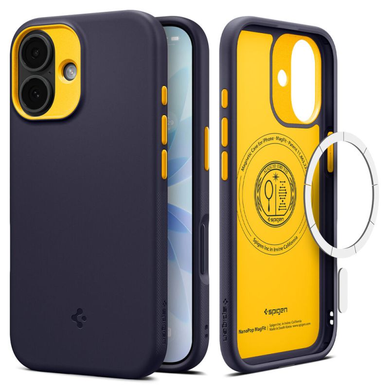 Husa pentru iPhone 17 - Spigen Caseology Nano Pop MagSafe (ACS10364) - Blueberry Navy