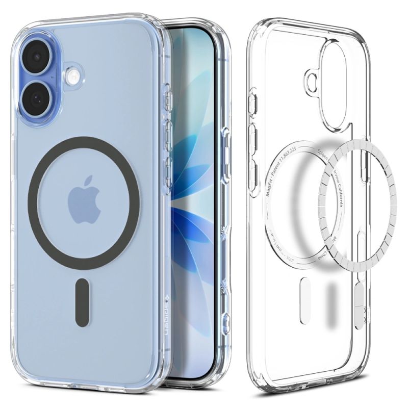 Husa pentru iPhone 17 - Spigen Ultra Hybrid MagSafe (ACS10381) - Clear/Graphite