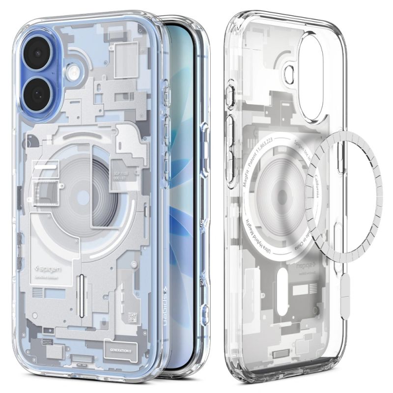 Husa pentru iPhone 17 - Spigen Ultra Hybrid Zero One MagSafe (ACS10385) - White