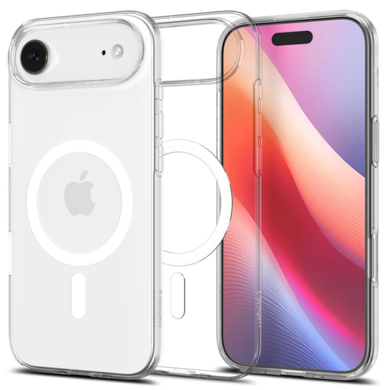 Husa pentru iPhone 17 Air - Spigen Liquid Crystal MagSafe (ACS10395) - Clear / White