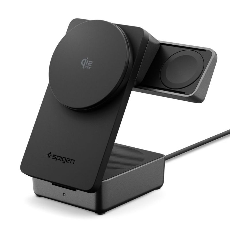 Statie de Alimentare Pliabila 3in1, 25W, Qi2.2 - Spigen Essential EF323MQ (ACH10398) - Black