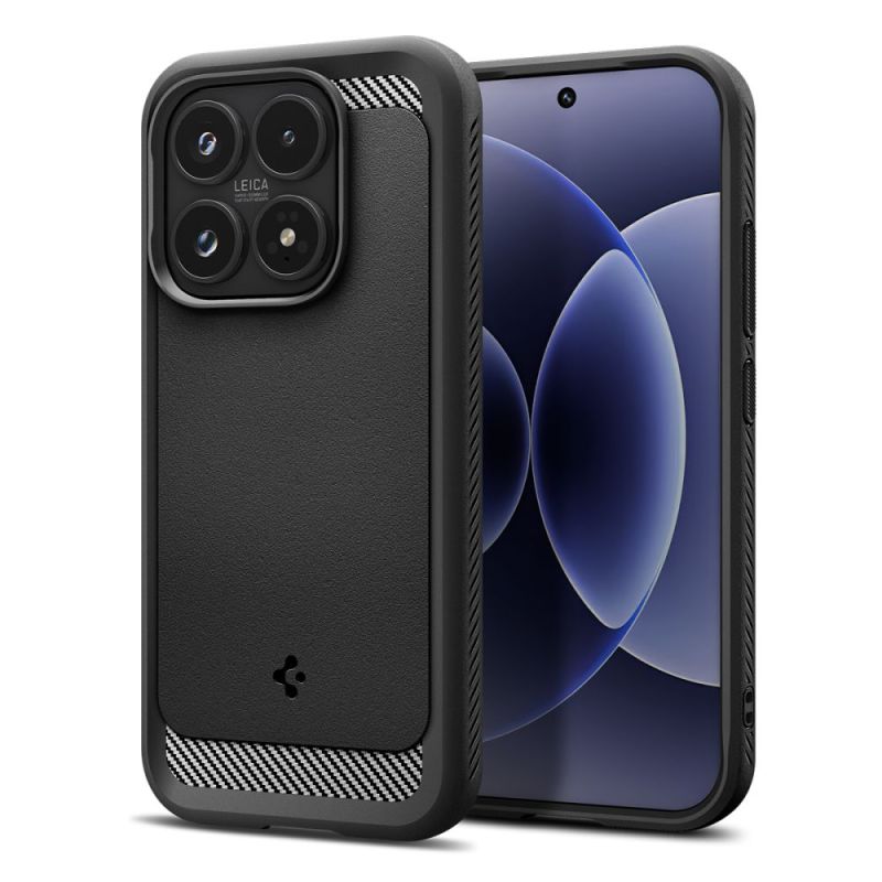 Husa pentru Xiaomi 17 - Spigen Rugged Armor (ACS10458) - Matte Black