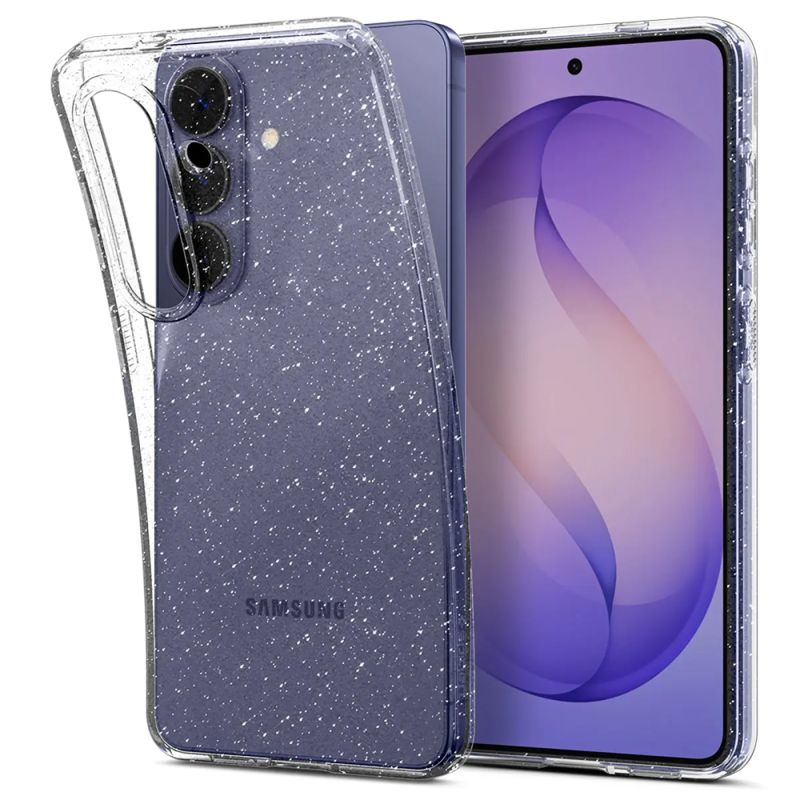 Huse pentru Samsung Galaxy S26 - Spigen Liquid Crystal Glitter (ACS10729) - Crystal Quartz