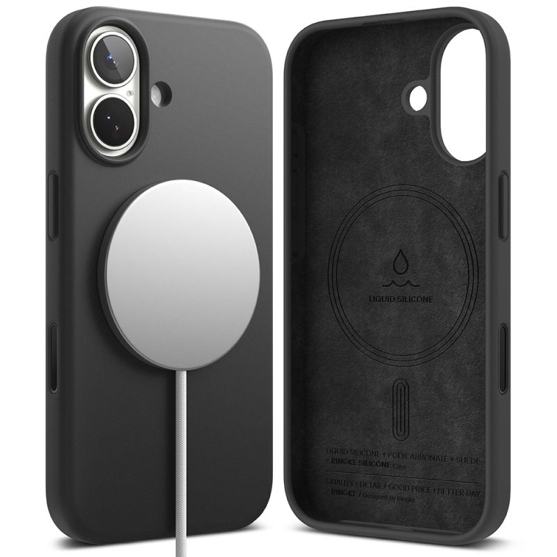 Husa pentru iPhone 17 - Ringke Silicone MagSafe - Black