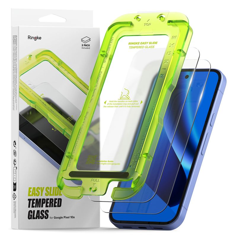 Folie pentru Google Pixel 10a (set 2) - Ringke Easy Slide Tempered Glass - Clear