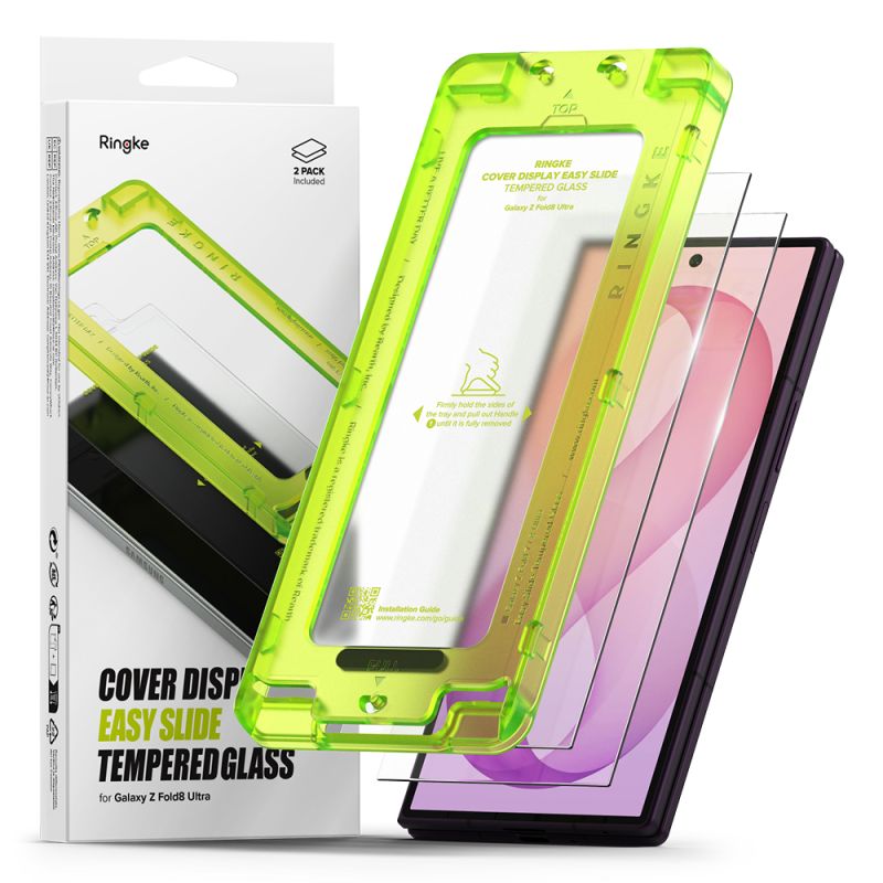Folie pentru Samsung Galaxy Z Fold8 Ultra (set 2) - Ringke Cover Display Easy Slide Tempered Glass - Clear