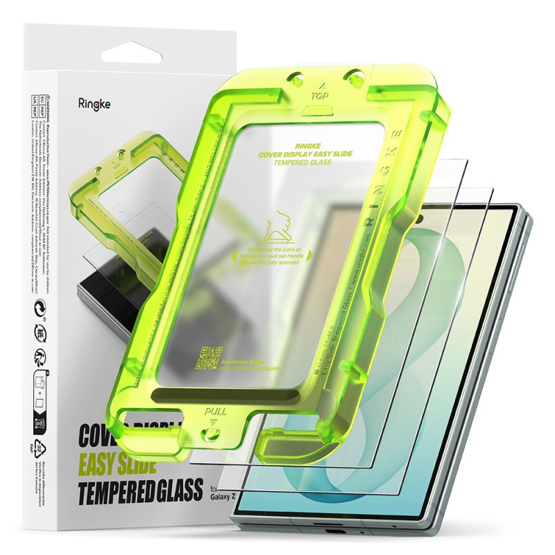 Folie pentru Samsung Galaxy Z Fold8 (set 2) - Ringke Cover Display Easy Slide Tempered Glass - Clear