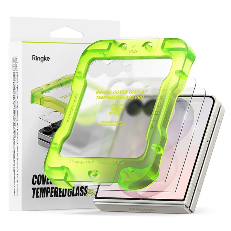 Folie pentru Samsung Galaxy Z Flip8 (set 2) - Ringke Cover Display Tempered Glass Pro - Clear