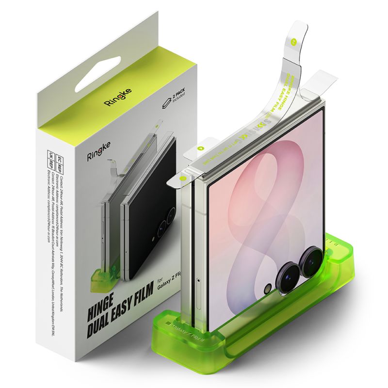 Folie pentru Samsung Galaxy Z Flip8 (set 2) - Ringke Hinge Dual Easy Film - Clear
