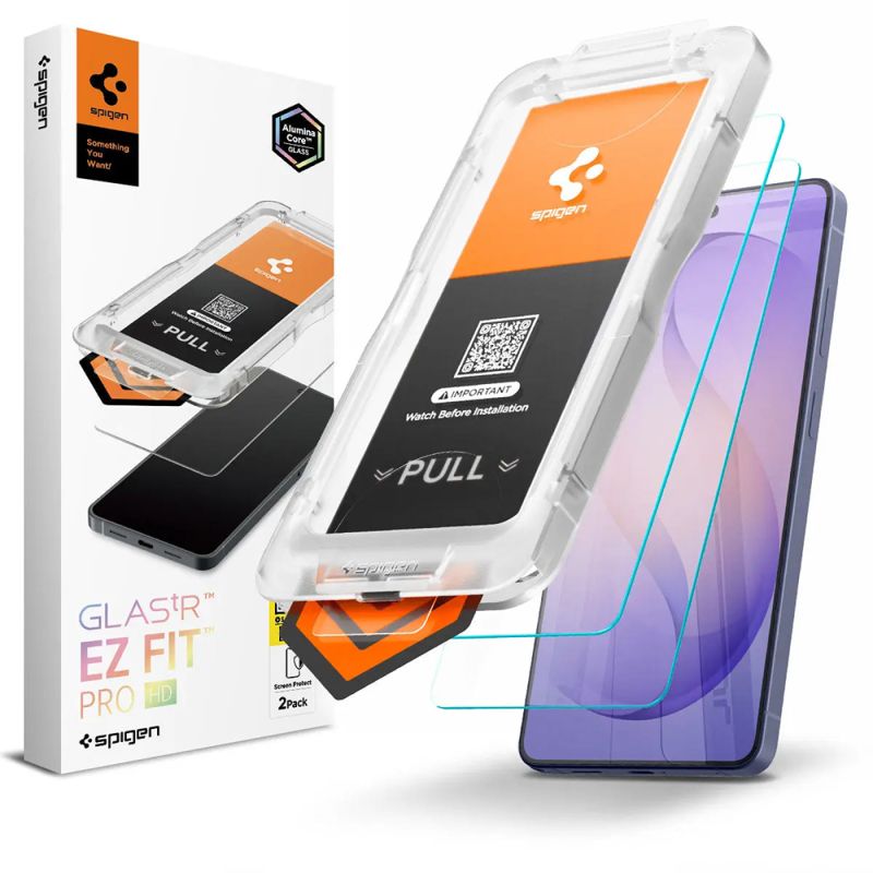 Folie pentru Samsung Galaxy S26 Ultra (set 2) - Spigen Glas.tR EZ FIT Pro HD (AGL11072) - Clear