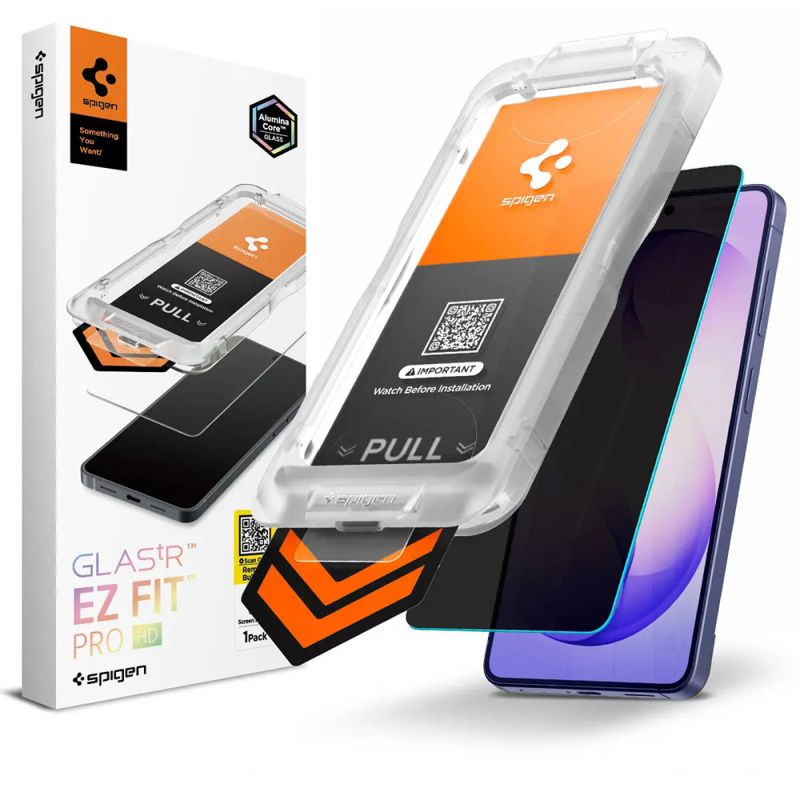 Folie pentru Samsung Galaxy S26 - Spigen Glas.tR EZ FIT Pro HD (AGL11098) - Privacy
